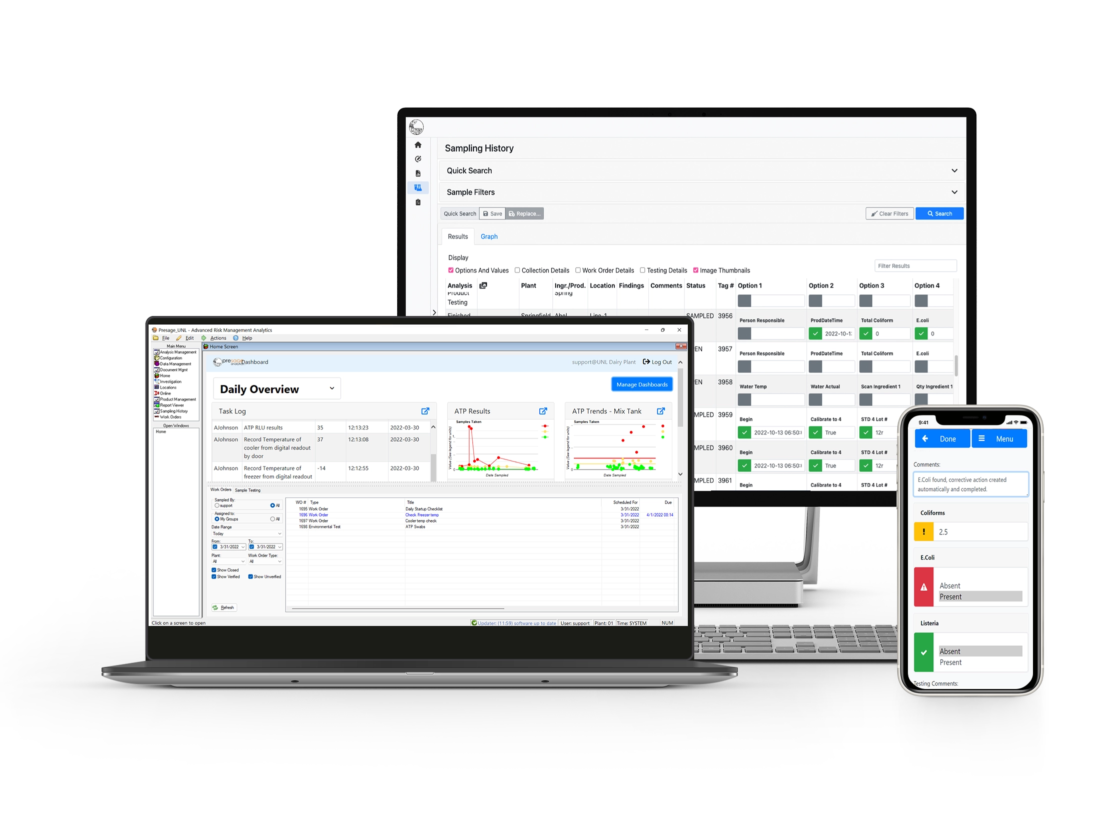 Food Safety and Quality Software - Mobile Devices